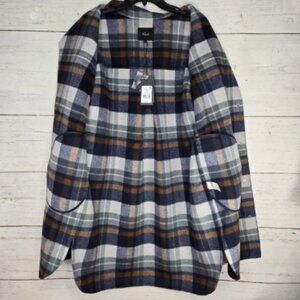 Rails Jaro Plaid Button Up Long Sleeve Coat